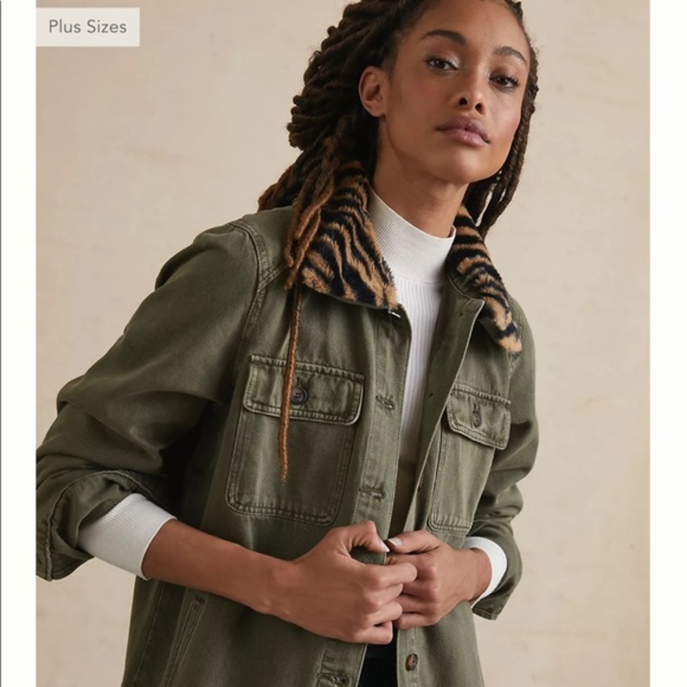 NWT CAZIMIR UTILITY JACKET, Detachable Collar,‎ Dear John & Anthropologie